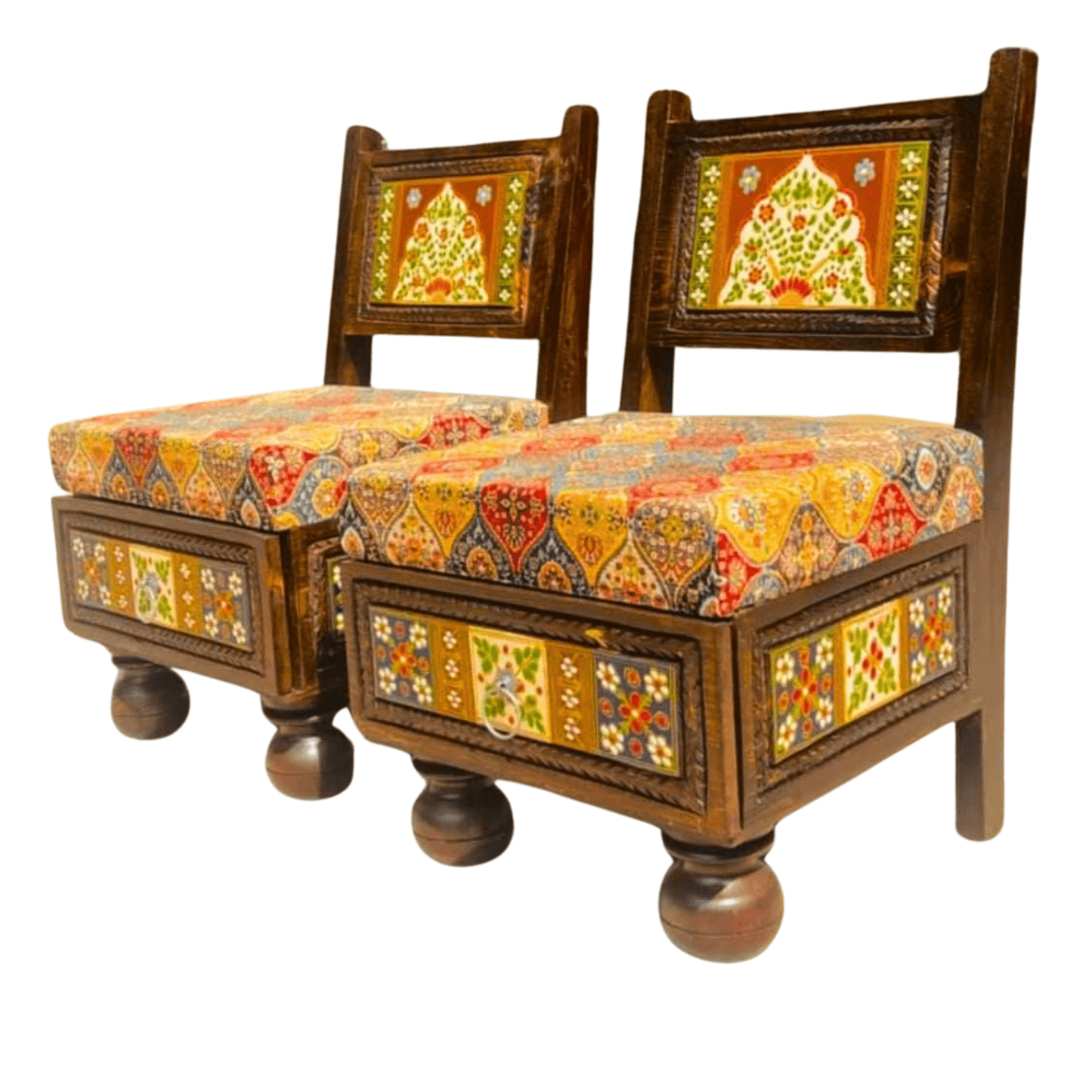 Swati Room Chair Coffee Chair Set with Table