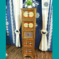 Handcrafted Wooden Chest - 5ft Vertical Design with 5 Drawers, Swati Style Carving, and Organic Hand-Painted Finish
