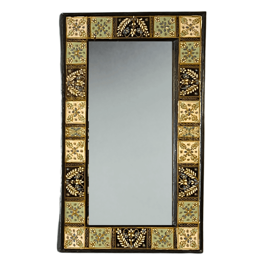 Wall Mirror Frame Hand Made Painting Vintage Style